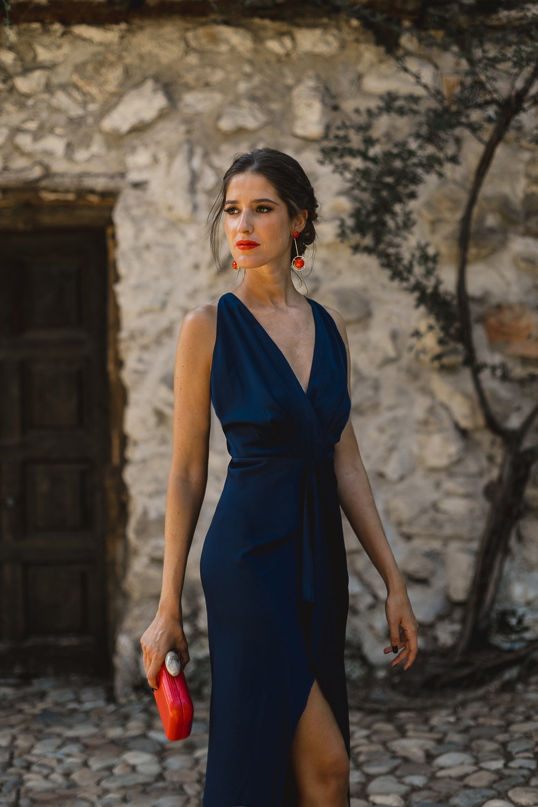 Vestido Lina Azul Noche · Ipanema · - Bruna