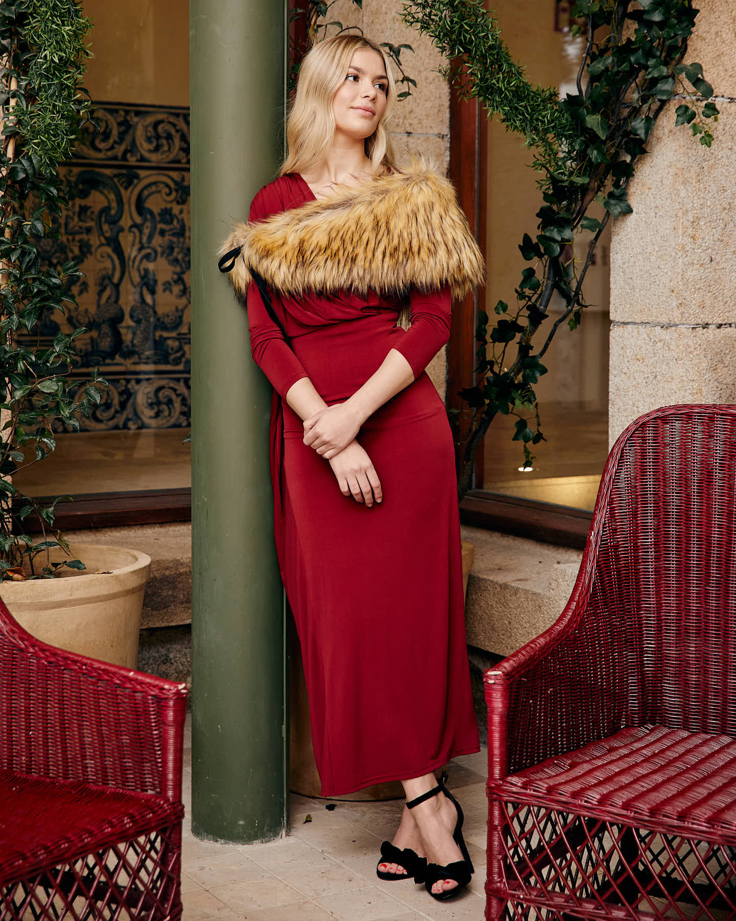 Vestido Melissandre Burgundy · Alegoria · - Bruna
