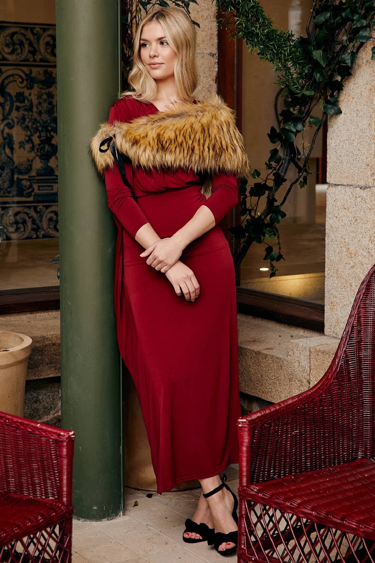 Vestido Melissandre Burgundy · Alegoria · - Bruna