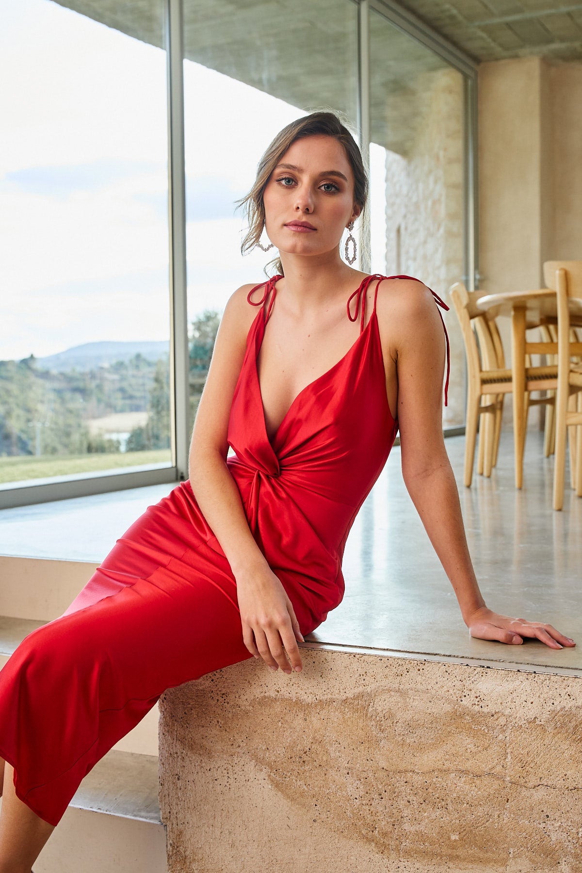 Vestido Nona Red · Le Jardin · - Bruna