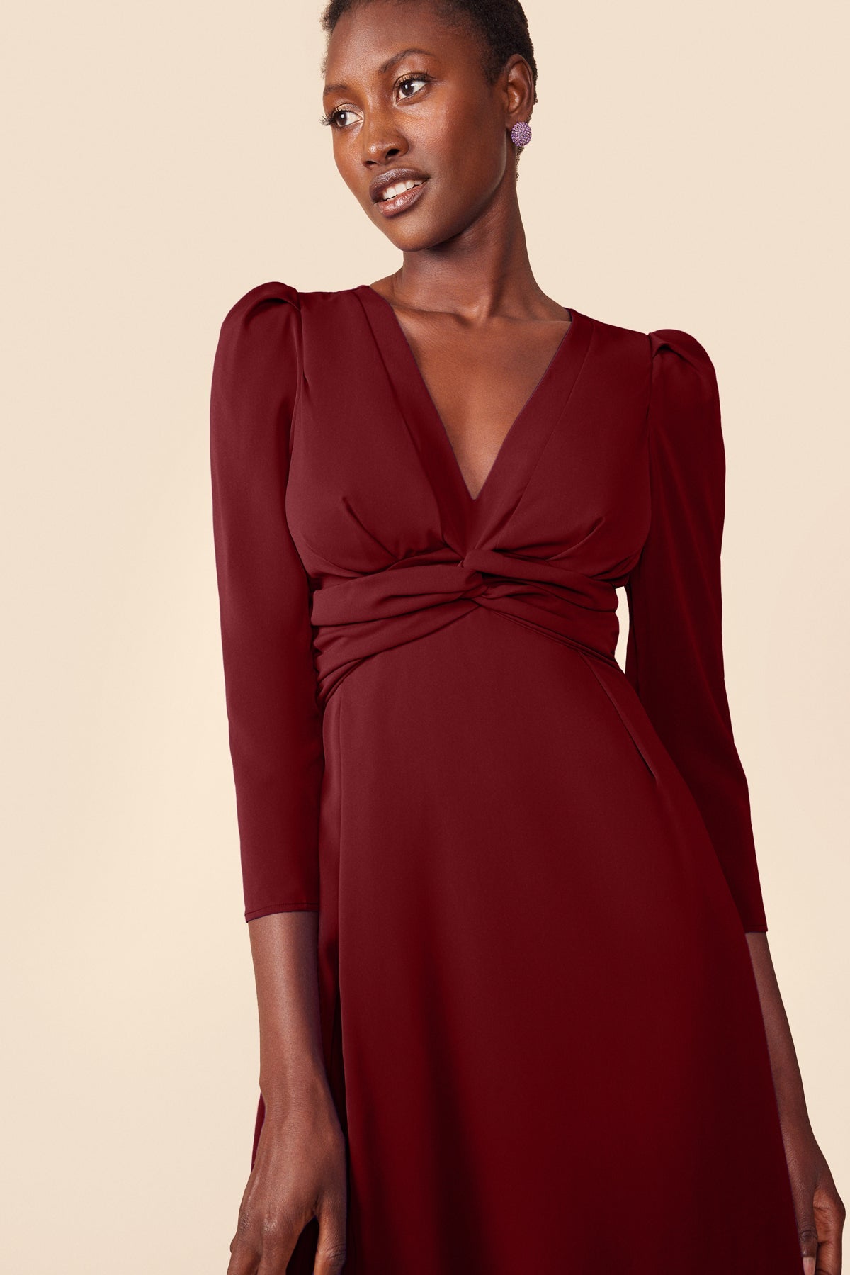 Vestido Oda Burdeos · Alegoria · - Bruna