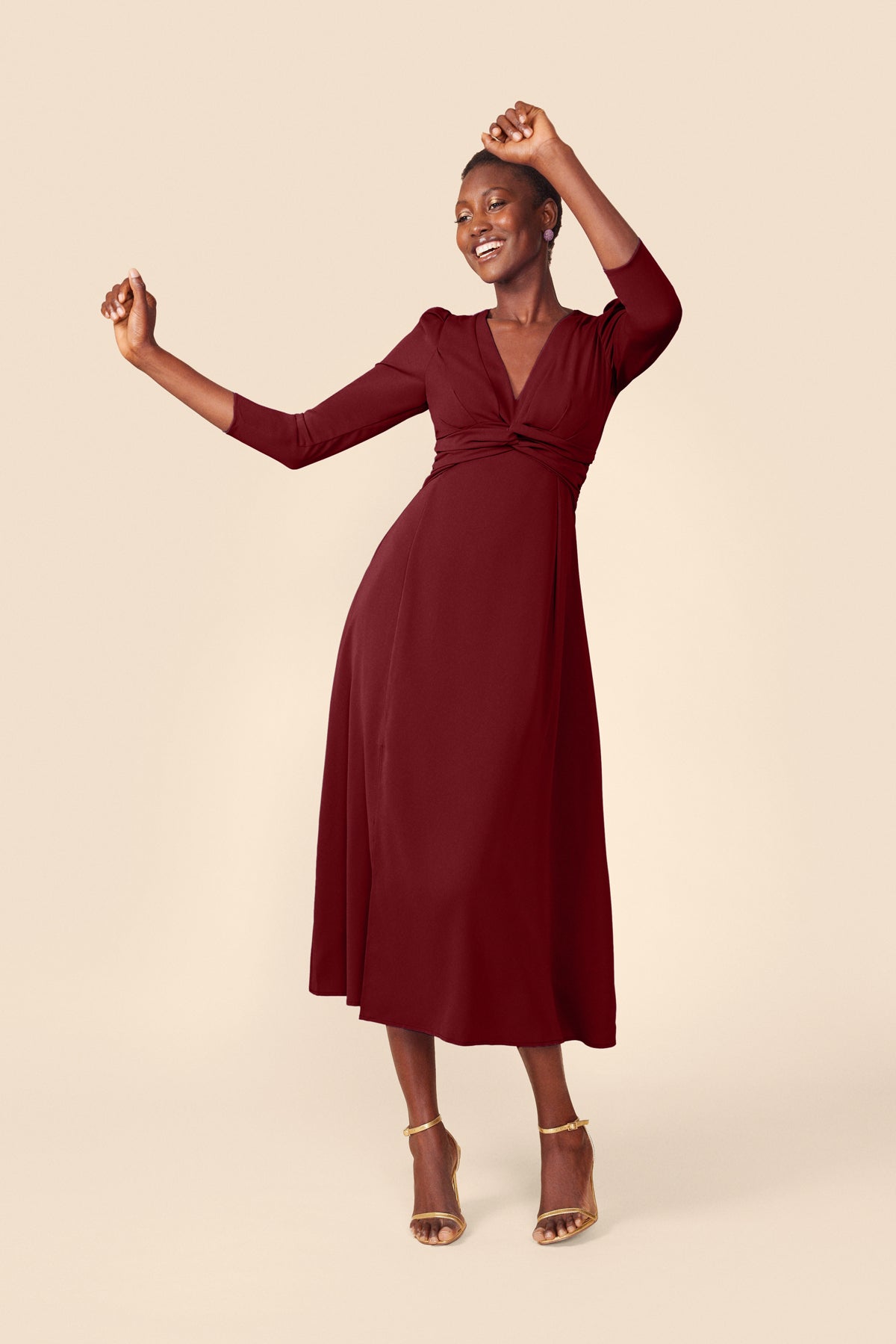Vestido Oda Burdeos · Alegoria · - Bruna