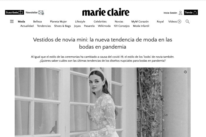 Vestidos de novia mini: la nueva tendencia de moda en las bodas en pandemia - Bruna
