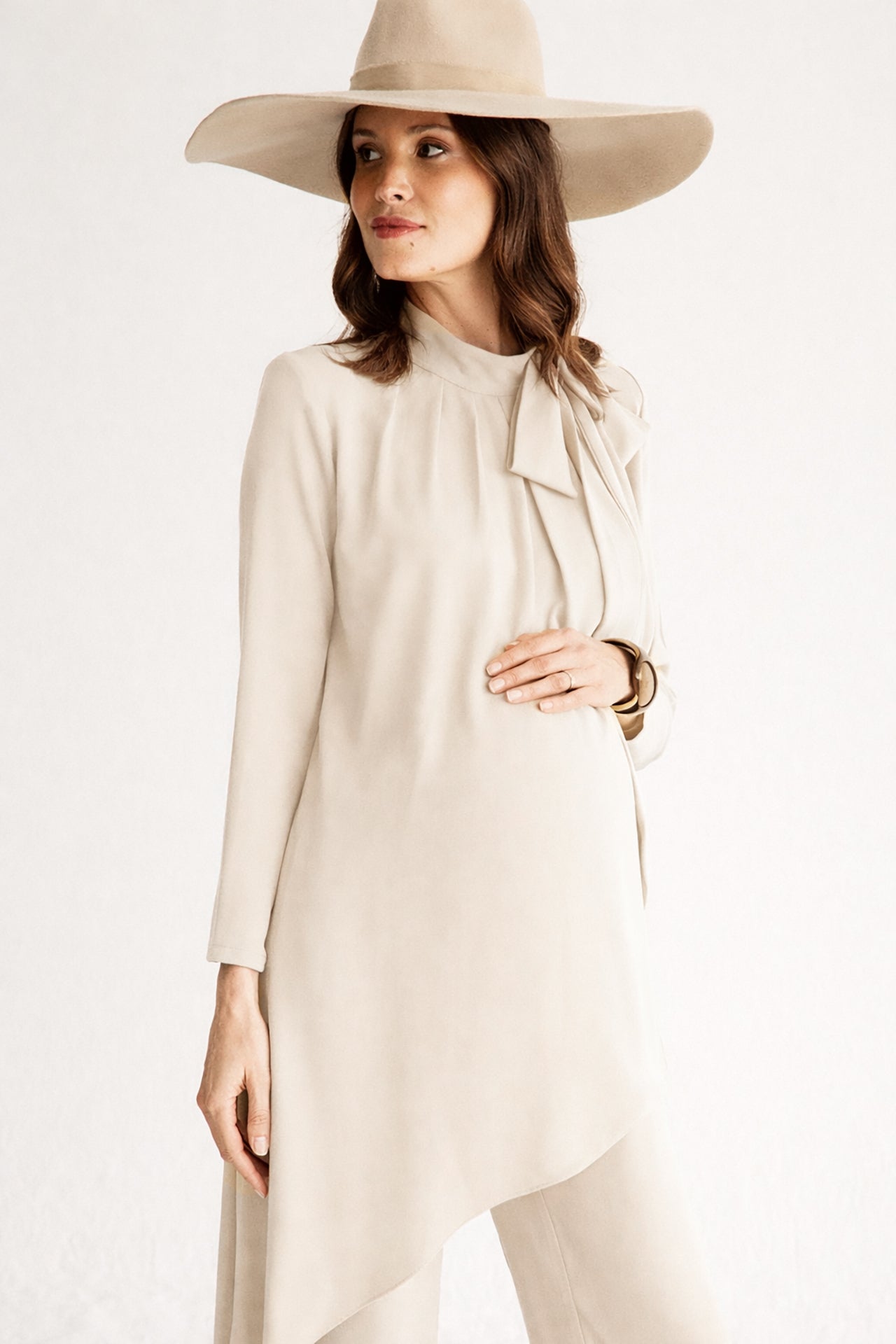 Pantalon Cory Crema · Embarazada ·