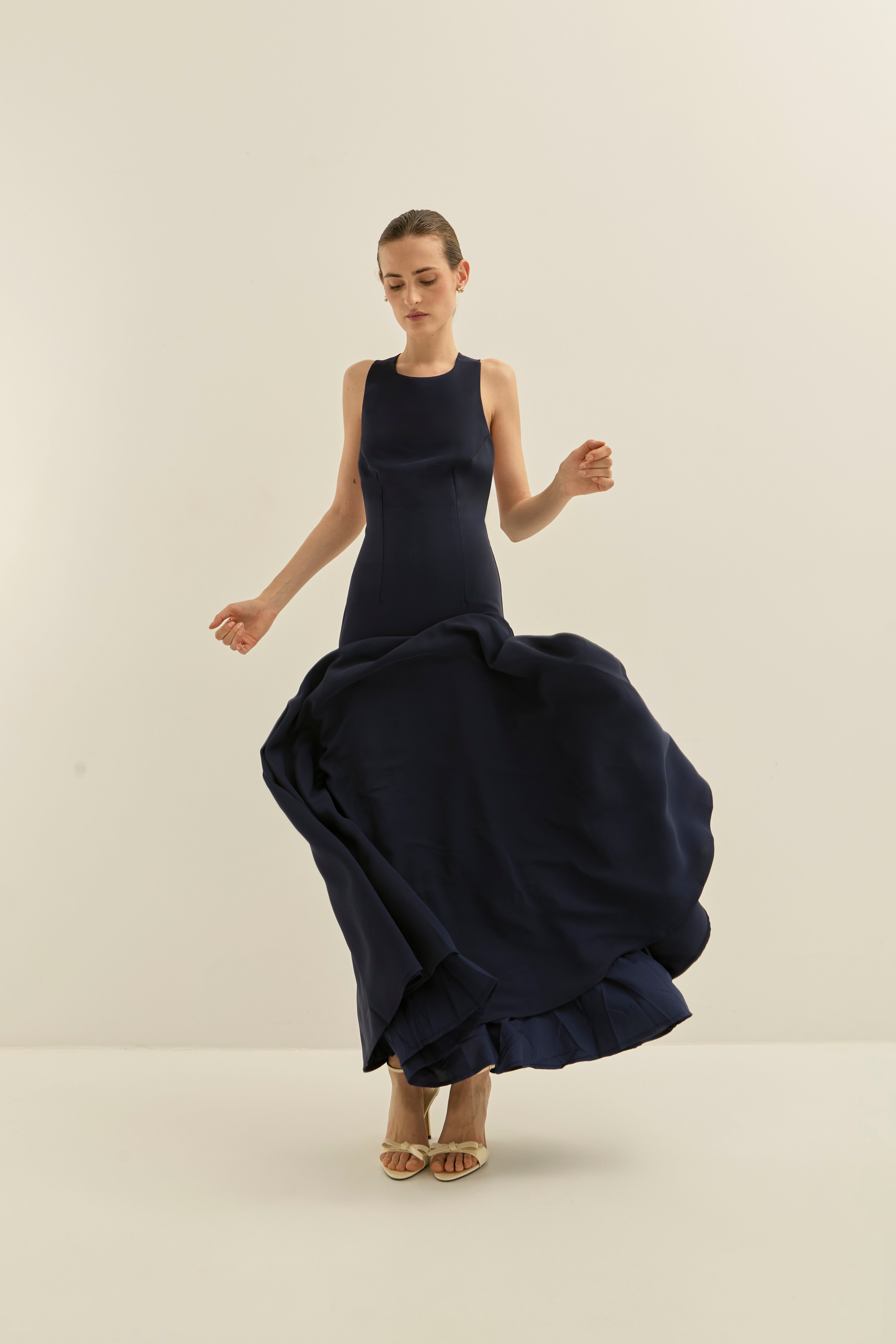 Jasmina Navy Dress · Allegra ·