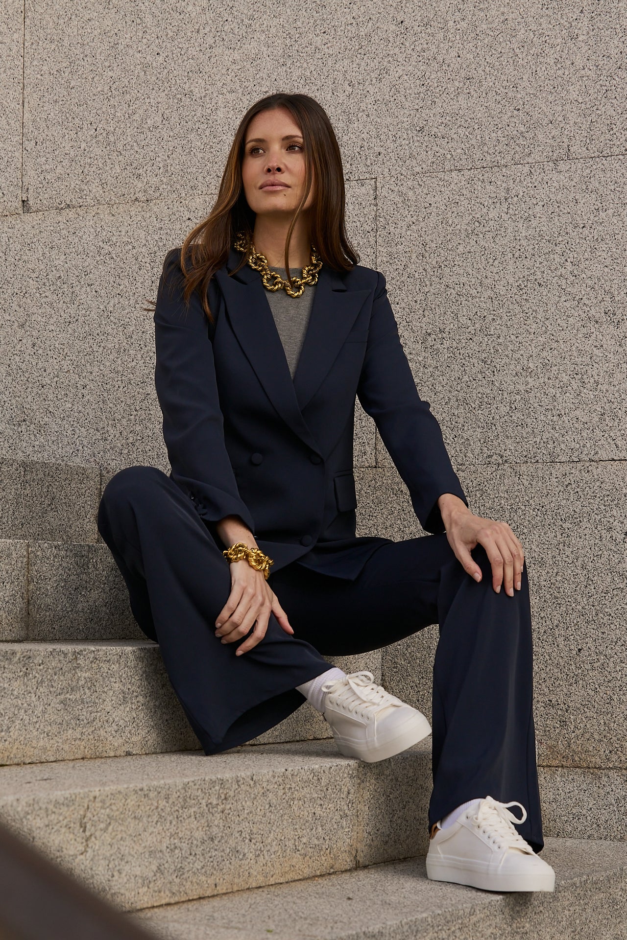 Hailey Navy Pants · Allure · 