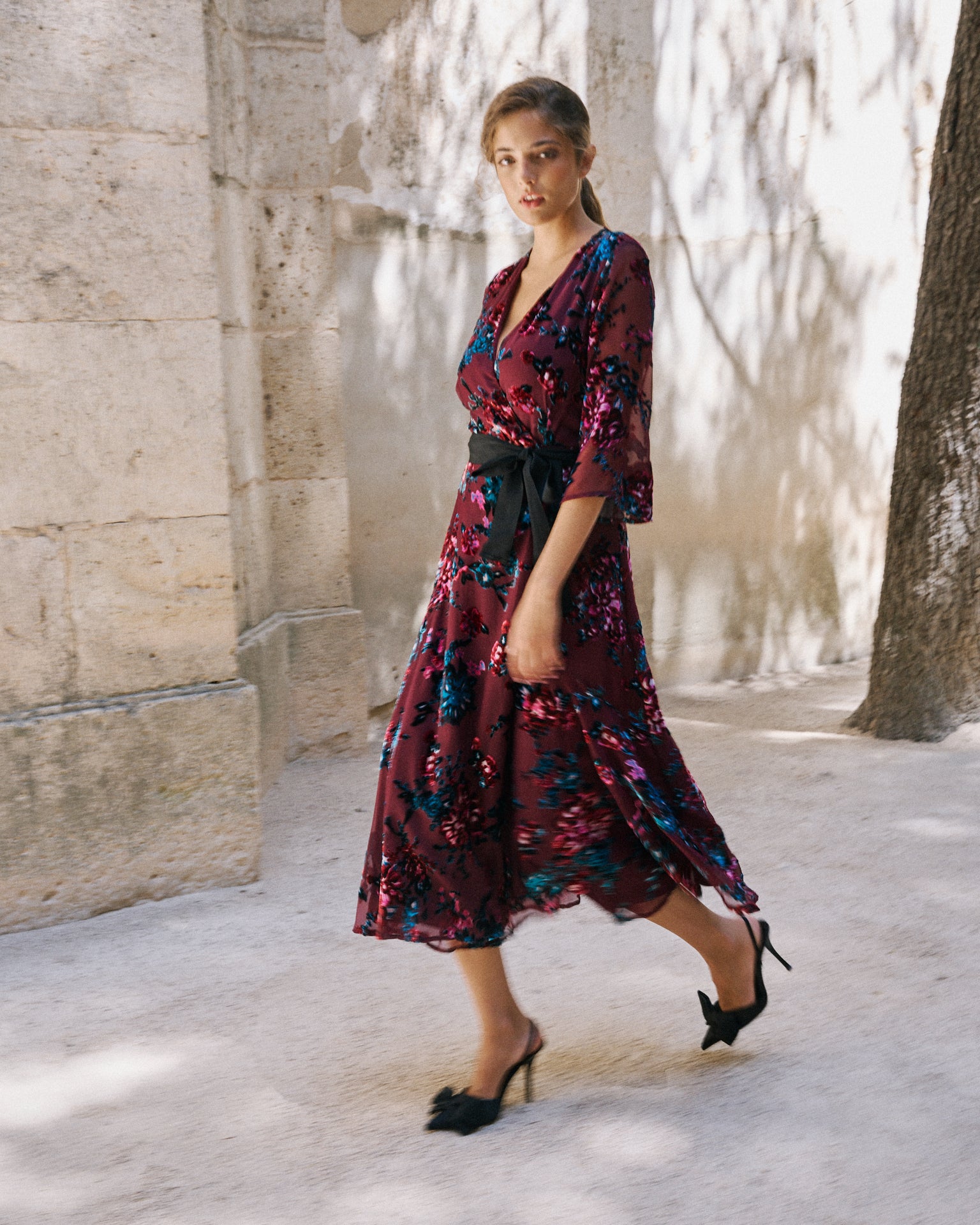 Vestido Estampado Vestidos Flores Invierno Vestido Flor · Madame