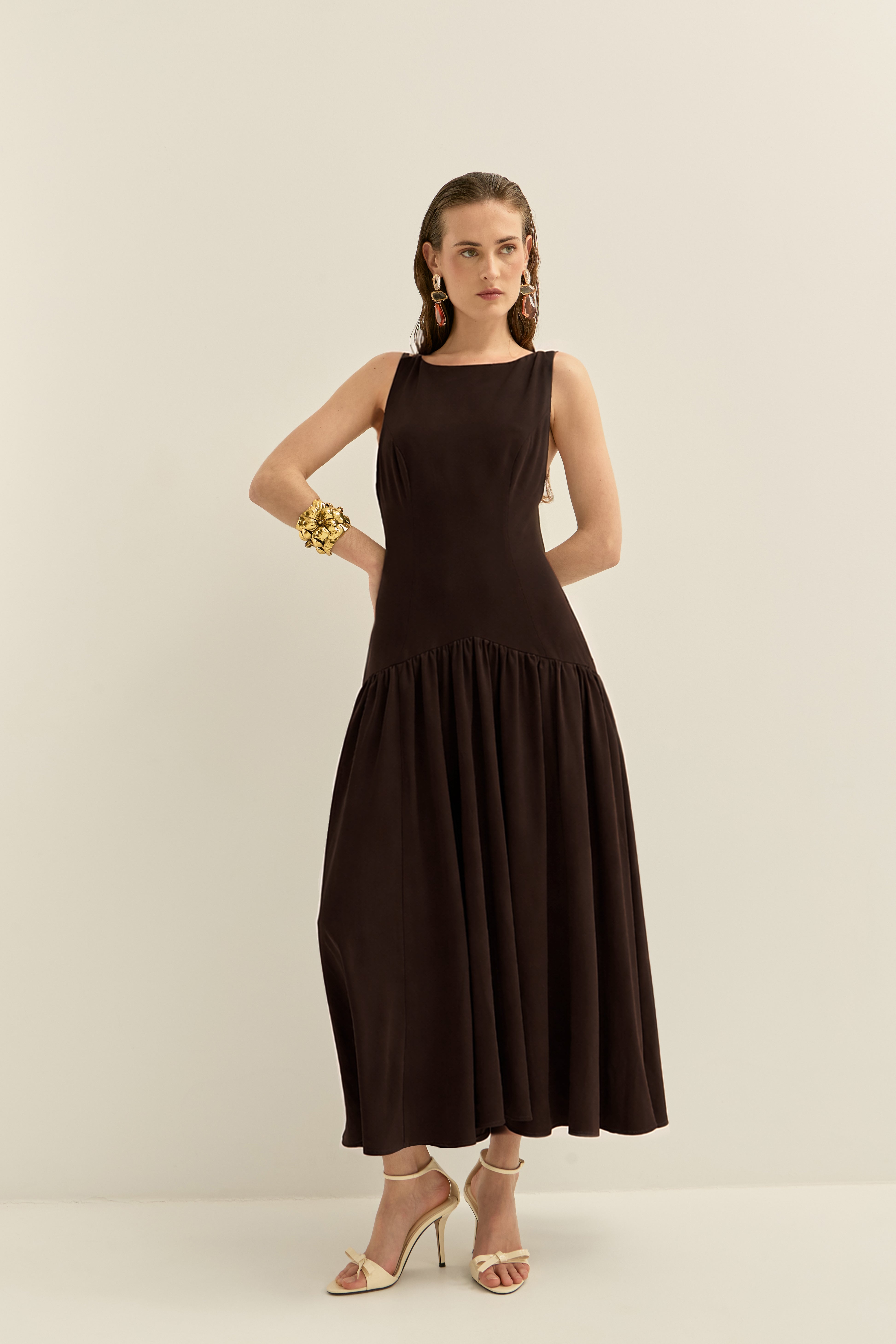 Vestido Mica Choco · Allegra ·