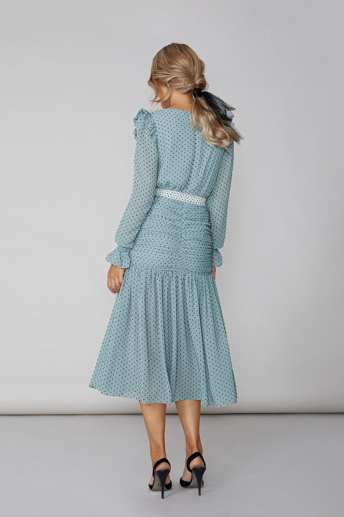 Robe Casilda Plumeti Bleue · Lady B ·