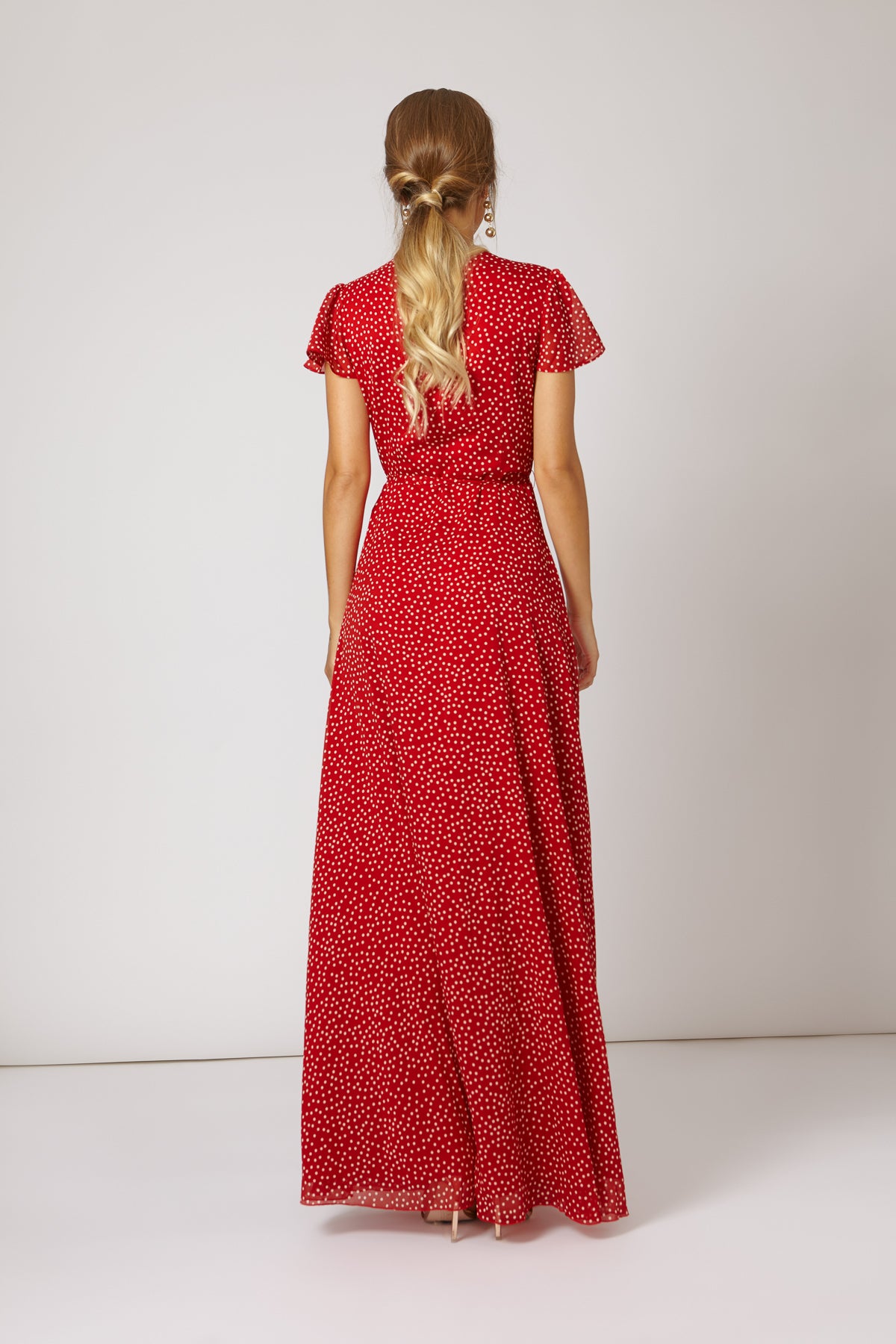 Vestido Lena Lunares Rojo/Crema SS19 - brunacoleccion bruna invitadaperfecta invitadaboda invitadabruna boda guest wedding 