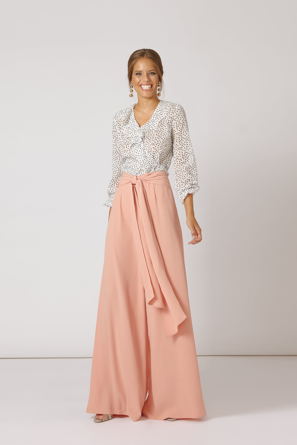 Pantalon Mai Melocoton SS19 - brunacoleccion bruna invitadaperfecta invitadaboda invitadabruna boda guest wedding 