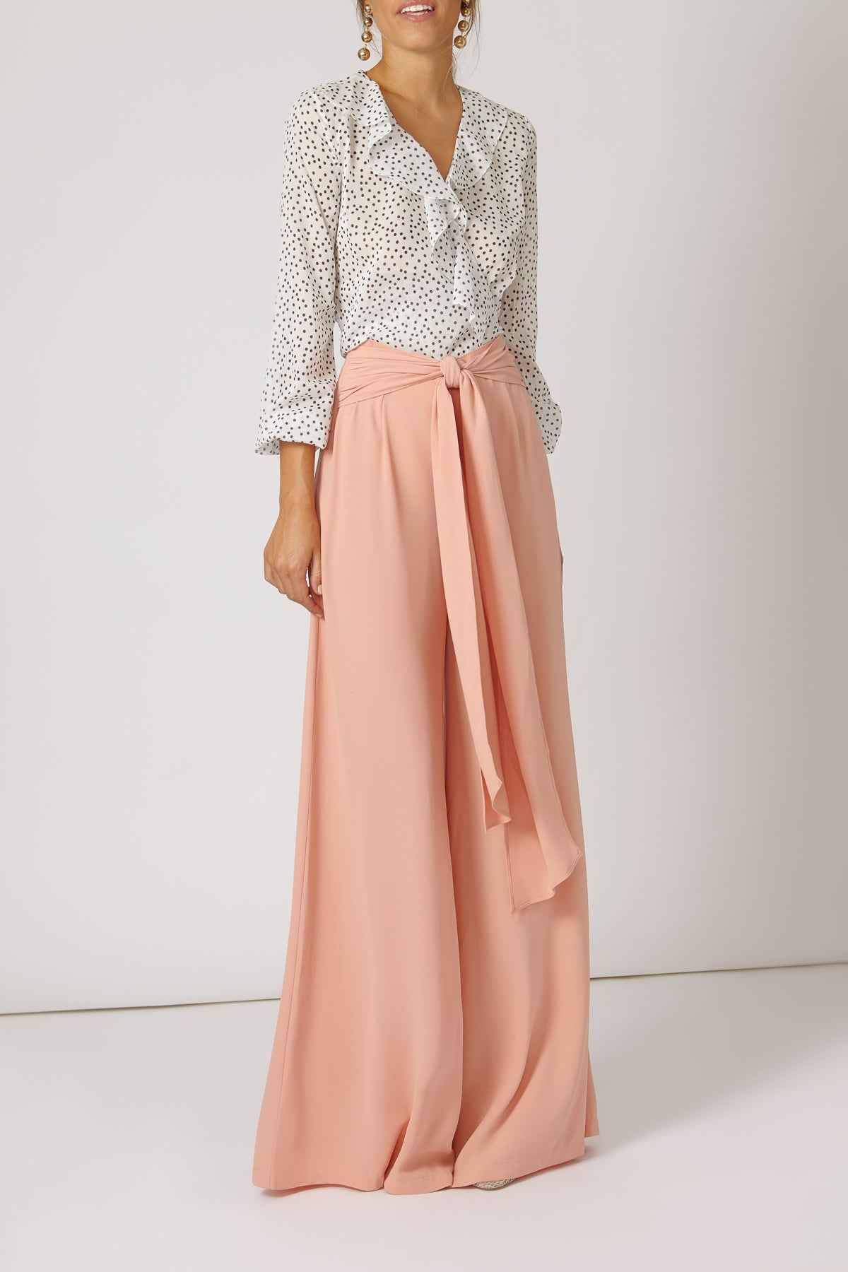 Pantalon Mai Melocoton SS19 - brunacoleccion bruna invitadaperfecta invitadaboda invitadabruna boda guest wedding 