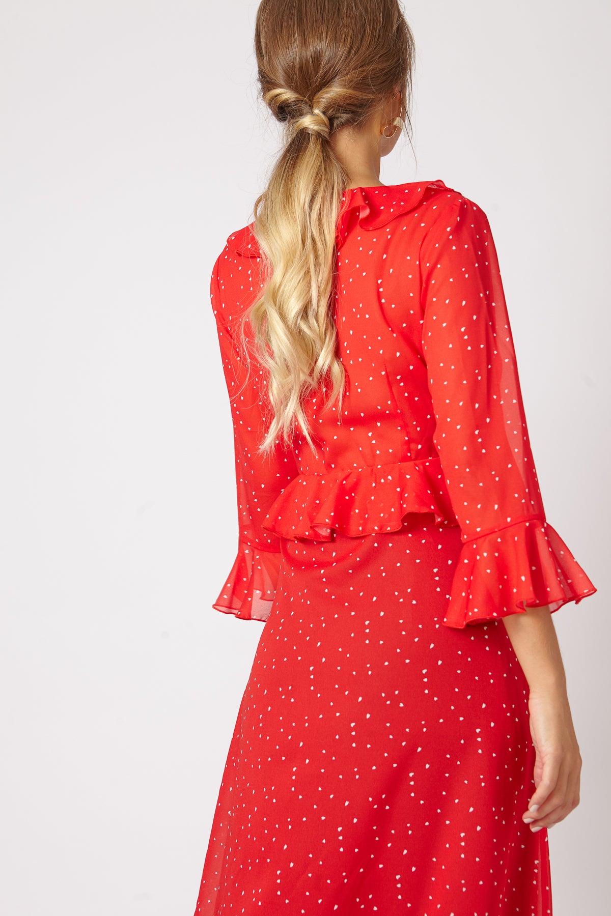 Vestido/ Bata Janis Rojo/Blanco SS19 - brunacoleccion bruna invitadaperfecta invitadaboda invitadabruna boda guest wedding 