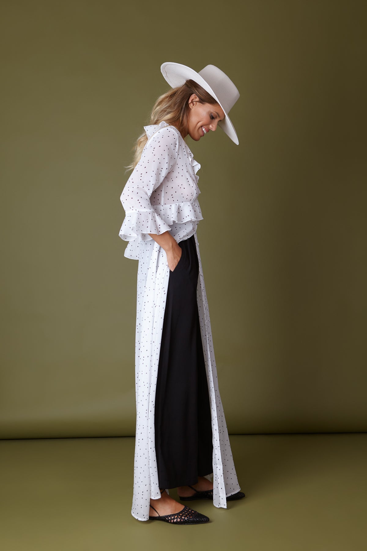 Vestido/ Bata Janis B/N SS19 - brunacoleccion bruna invitadaperfecta invitadaboda invitadabruna boda guest wedding 
