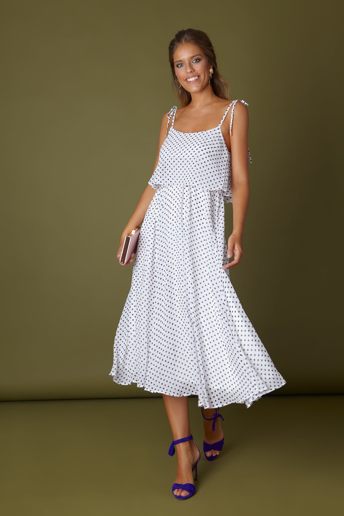 Vestido Yoyo Lunares Blanco/Negro SS19 - brunacoleccion bruna invitadaperfecta invitadaboda invitadabruna boda guest wedding 