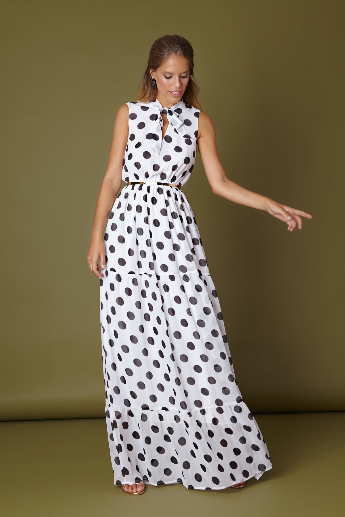 Vestido Lola Lunares XL B/N SS19 - brunacoleccion bruna invitadaperfecta invitadaboda invitadabruna boda guest wedding 