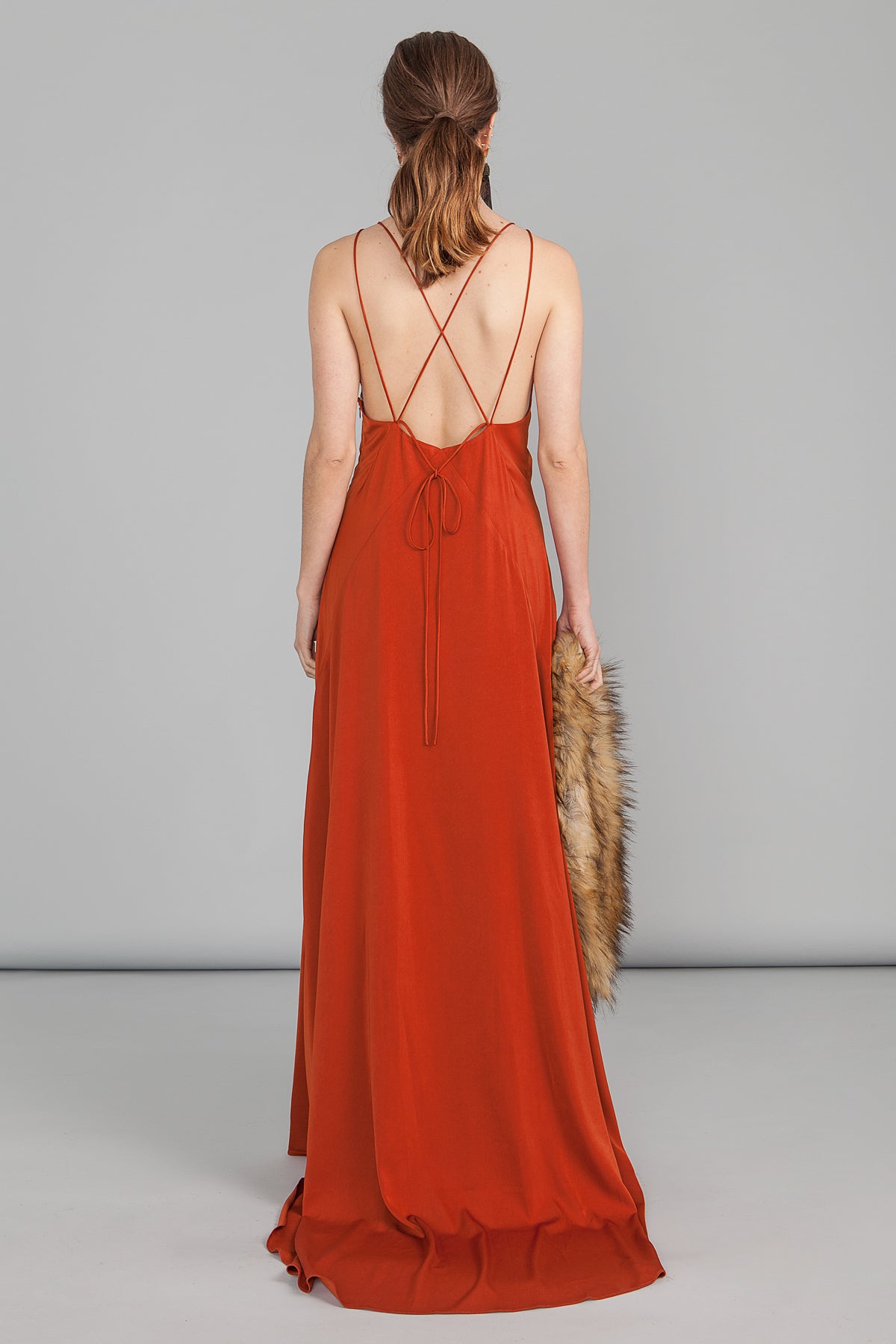 Vestido Grace Cognac - brunacoleccion bruna invitadaperfecta invitadaboda invitadabruna boda guest wedding 