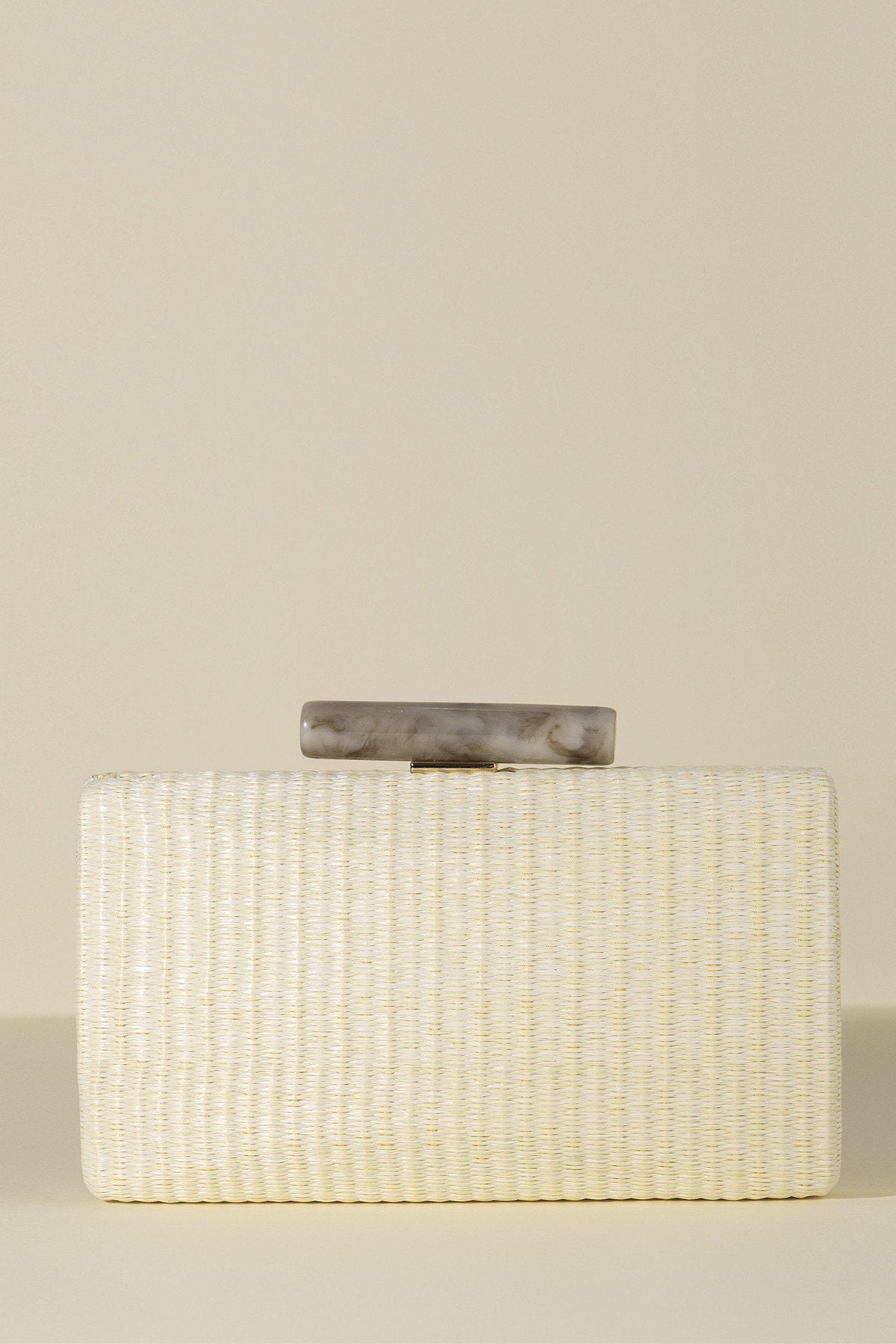 Clutch Hueso Rafia Limon Rectangular · Pretty in Pink · - Bruna