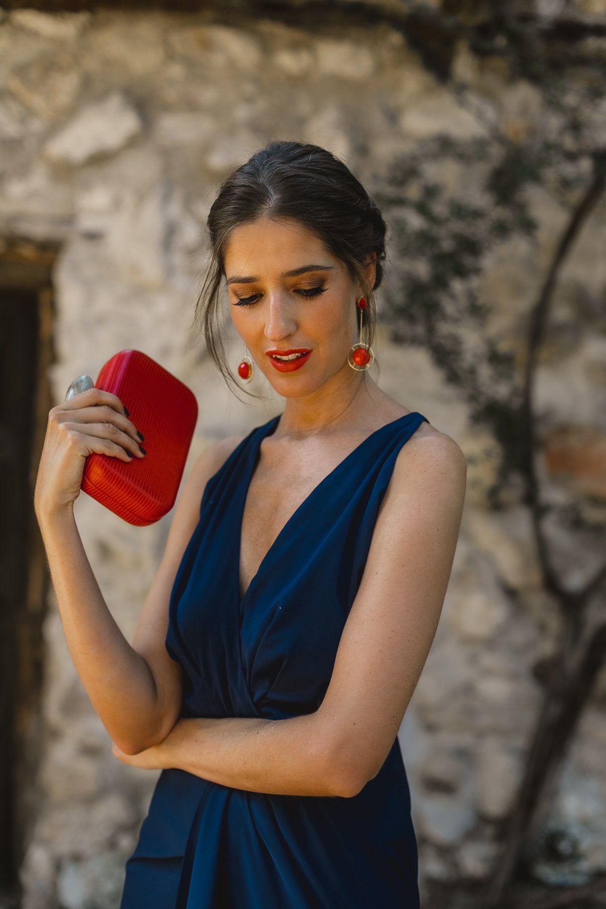 Clutch Hueso Snake Coral · Ipanema · - Bruna