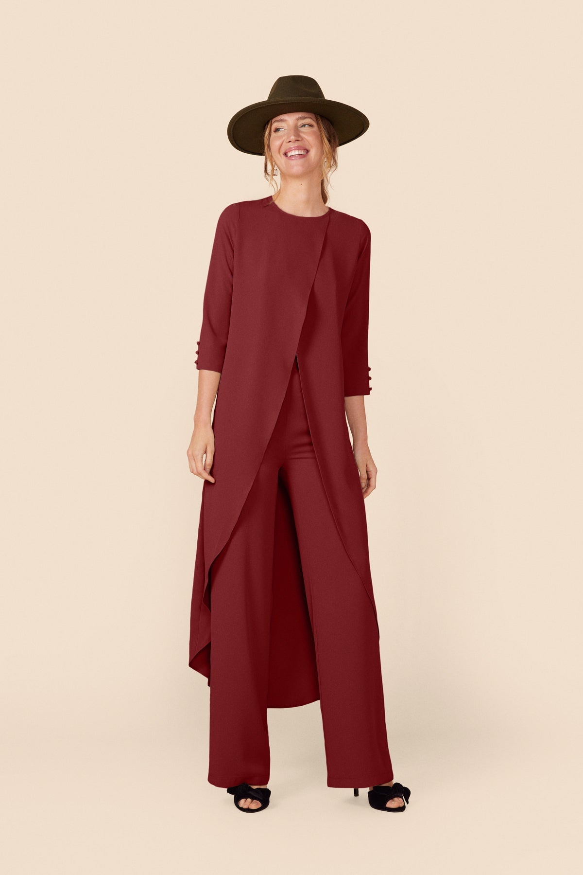 Conjunto Top + Pantalon Doris Merlot · Alegoria · - Bruna