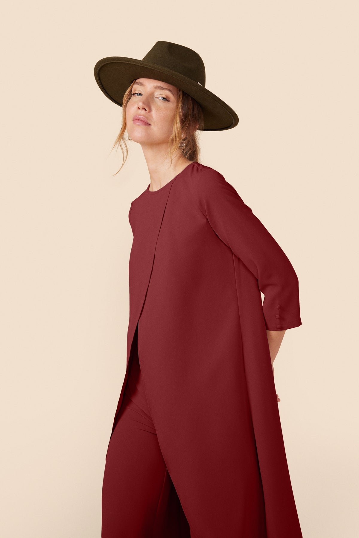 Conjunto Top + Pantalon Doris Merlot · Alegoria · - Bruna
