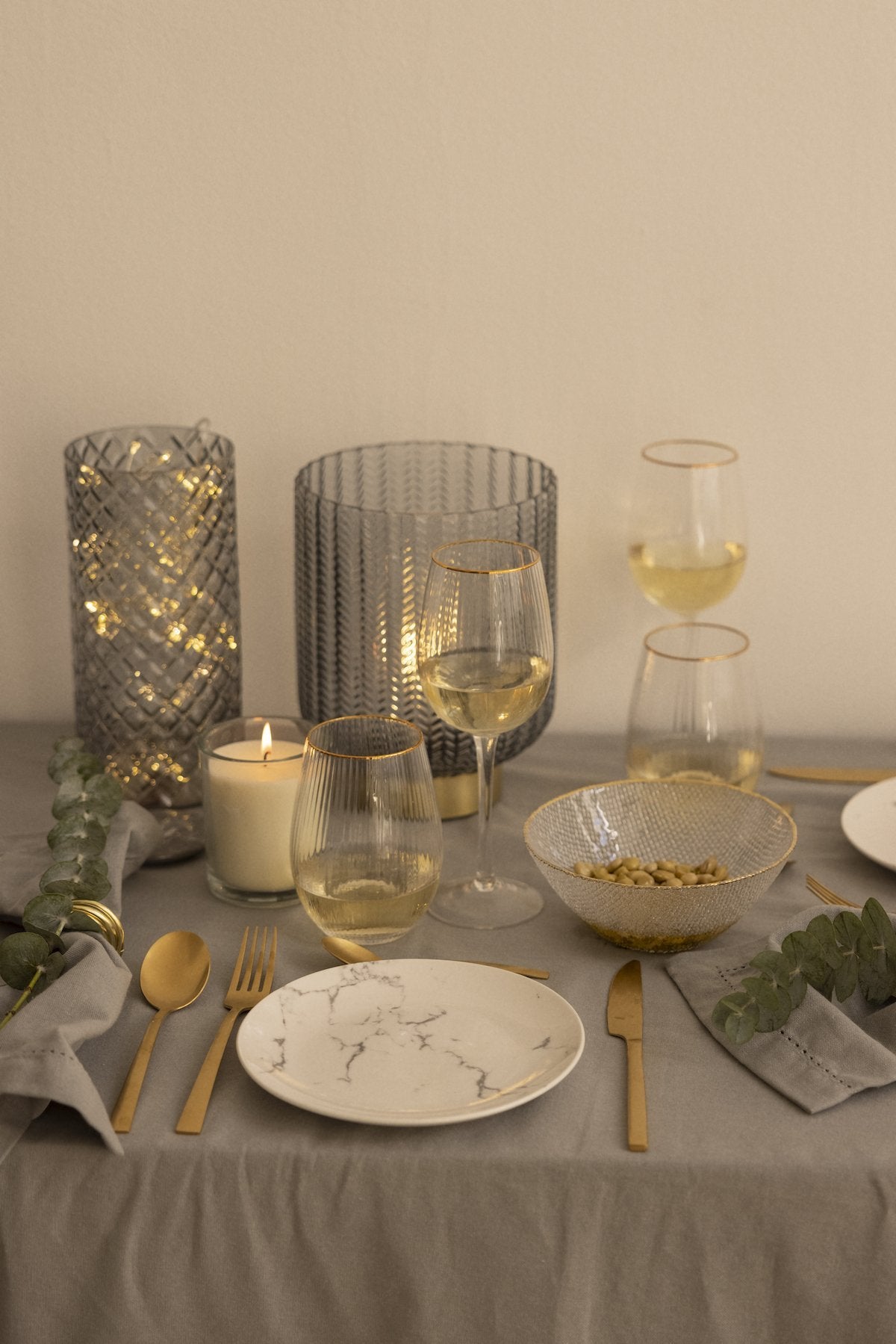 Pack de 24 piezas de cubiertos dorados Vintage · Deco · - Bruna