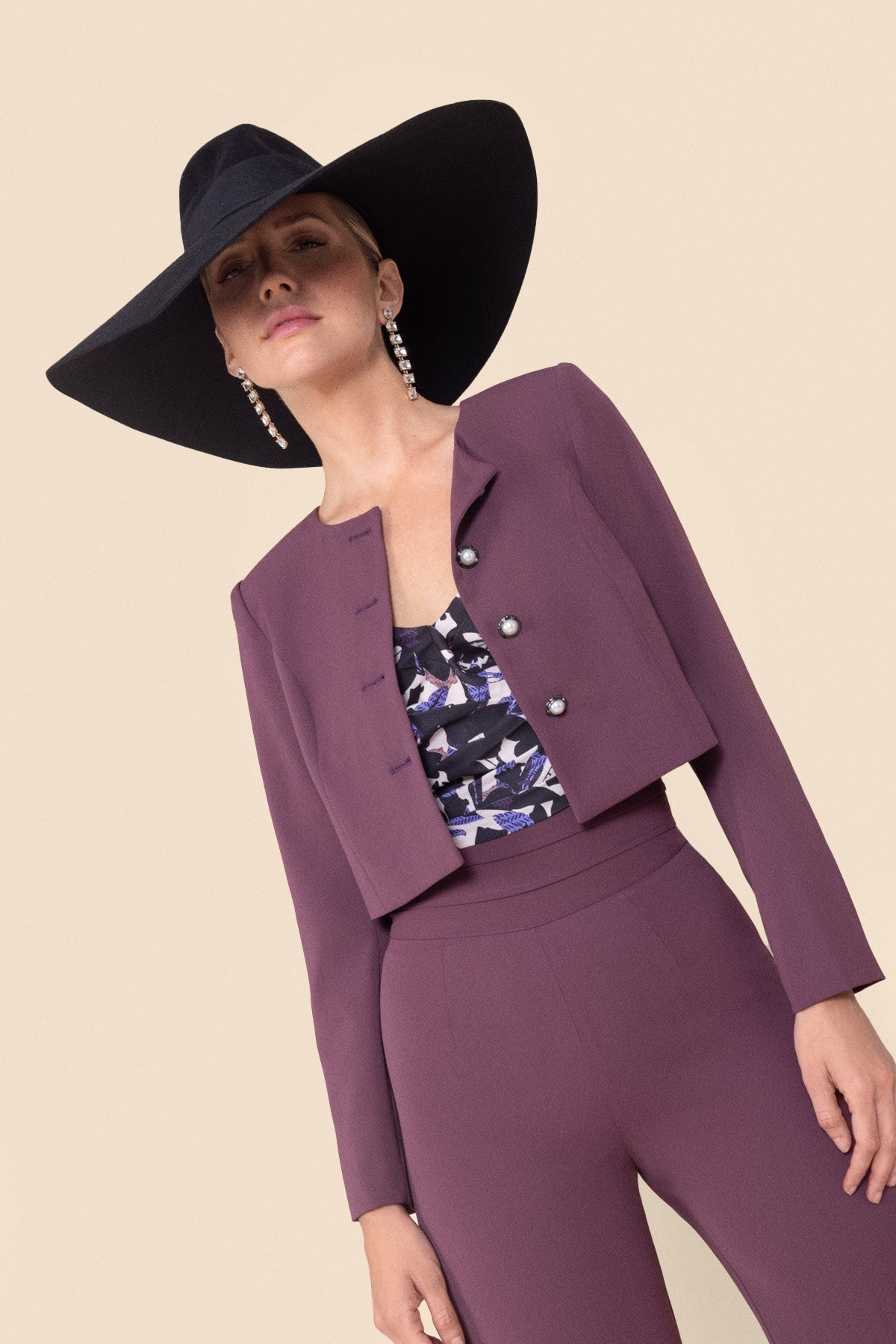 Pantalon Morgane Aubergine · Muse · - Bruna