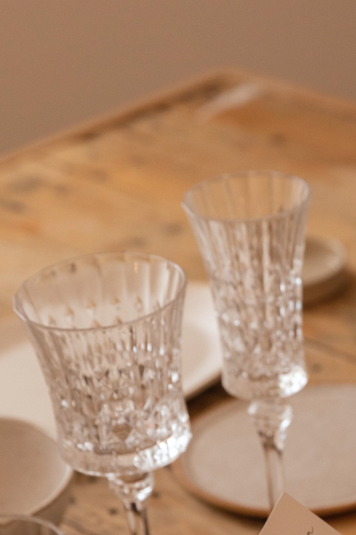Set de 4 Copas de Vino Tallado Alice · Deco · - Bruna