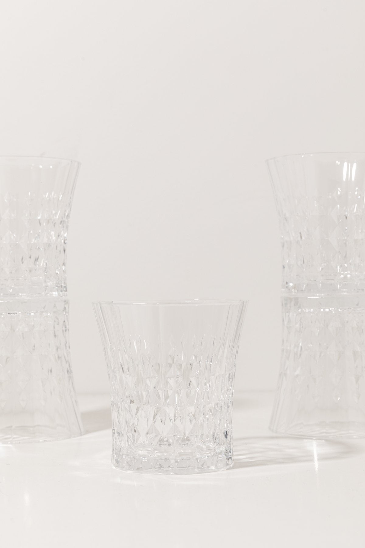 Set de 6 Vasos de Agua Tallado Priscilla · Deco · - Bruna