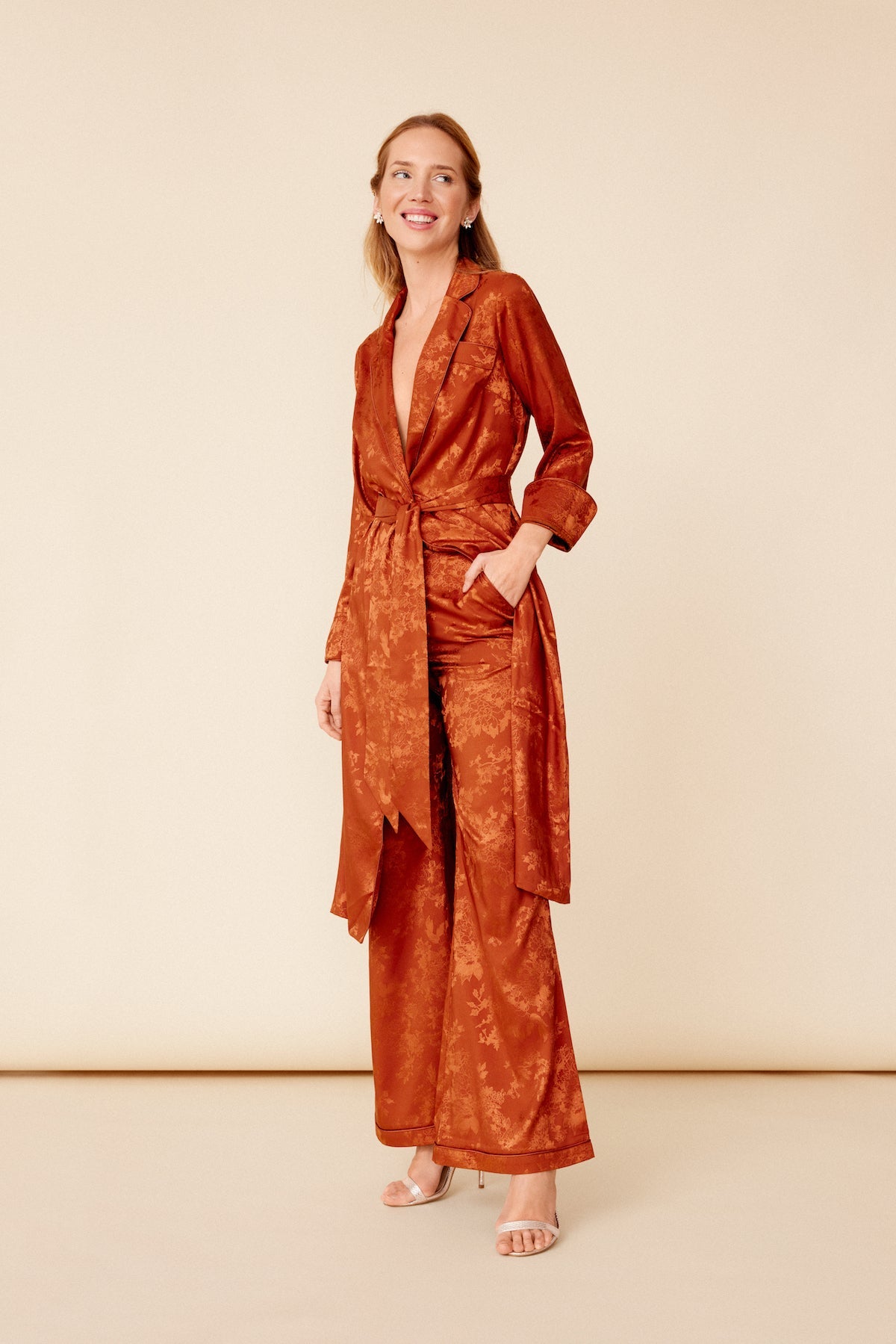 Traje Chaqueta Arissa + Pantalon Kumi Rust · Wisteria · - Bruna