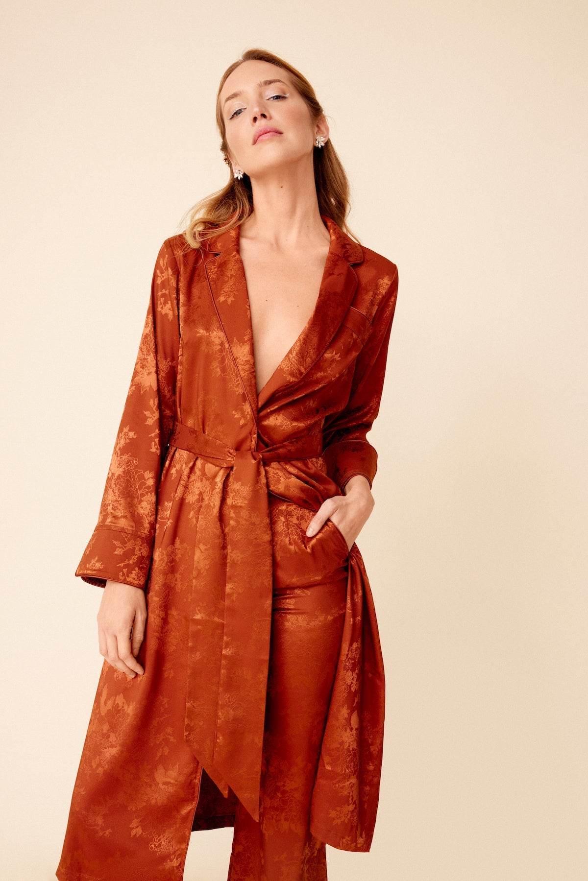Traje Chaqueta Arissa + Pantalon Kumi Rust · Wisteria · - Bruna