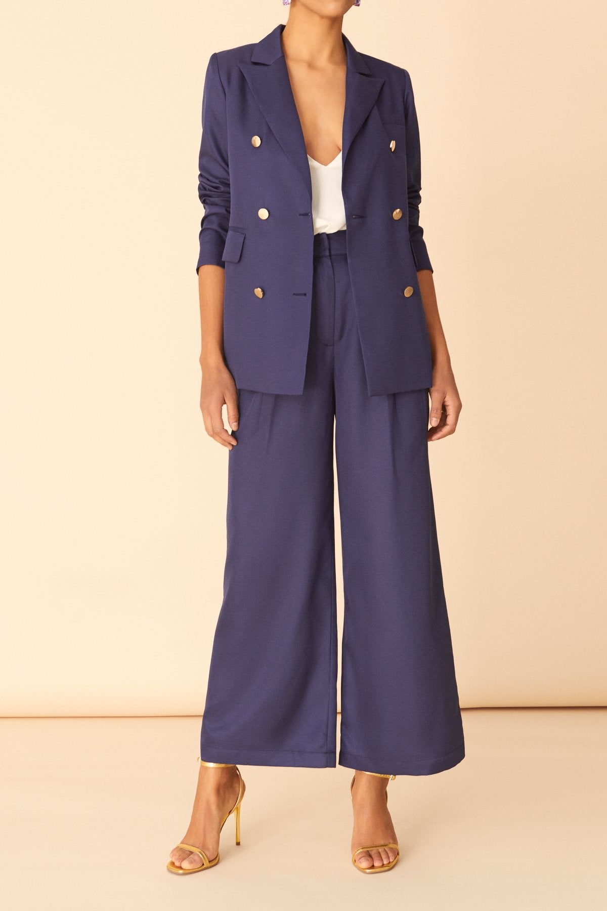 Traje Chaqueta Deborah & Pantalón Libi Azul Noche · Ipanema · - Bruna