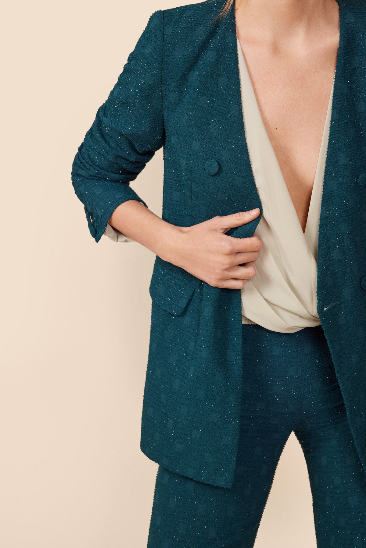 Traje Chaqueta Pia + Pantalon Lucy Jacquard · Alegoria · - Bruna