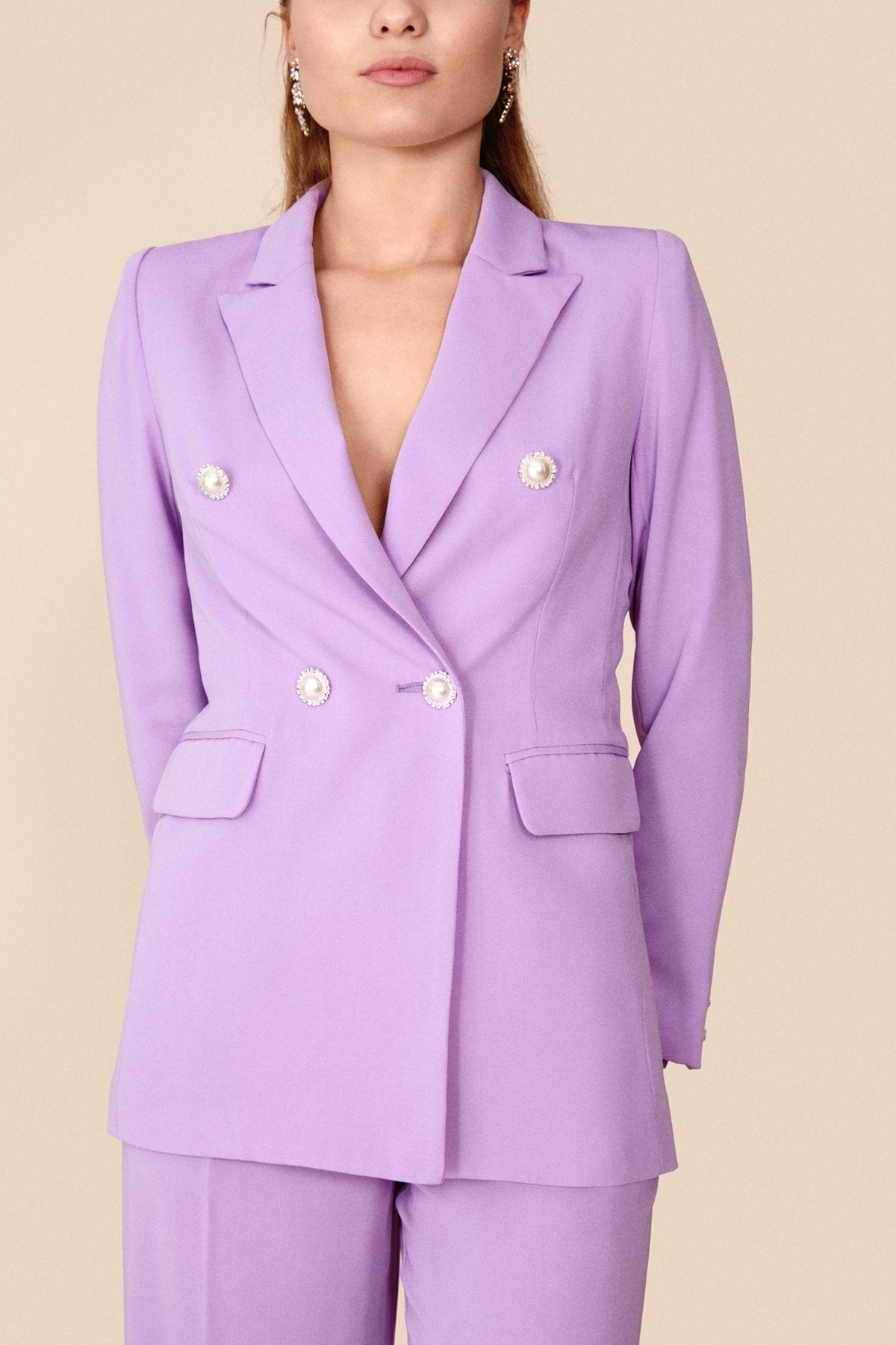 Traje de Chaqueta Bibiana + Pantalon Libi Malva · Rivera · - Bruna