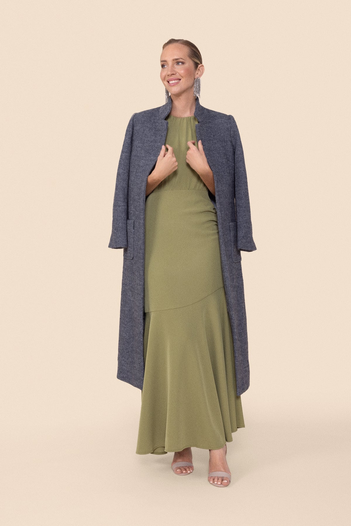 Vestido Aurora Oliva · Muse · - Bruna