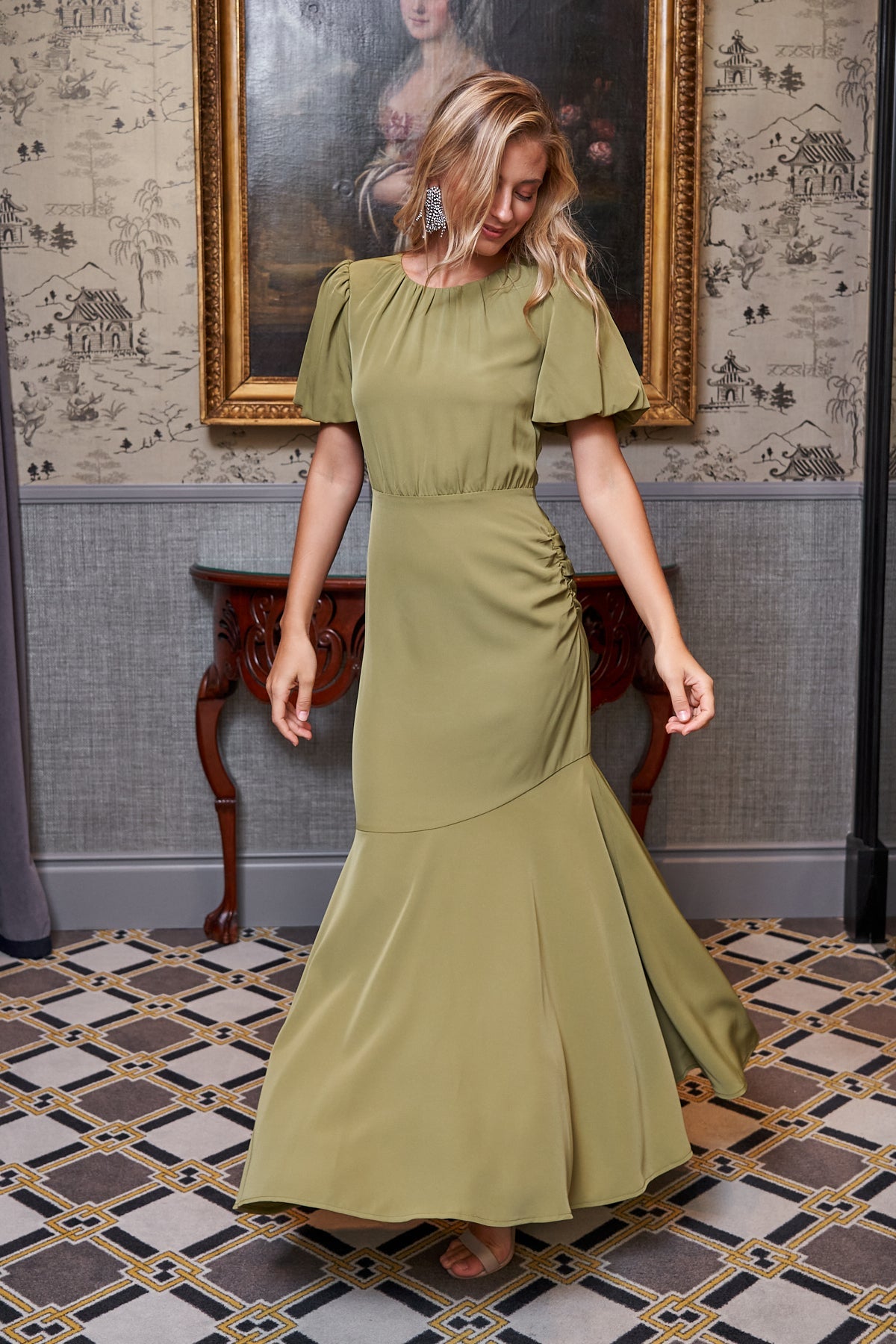 Vestido Aurora Oliva · Muse · - Bruna