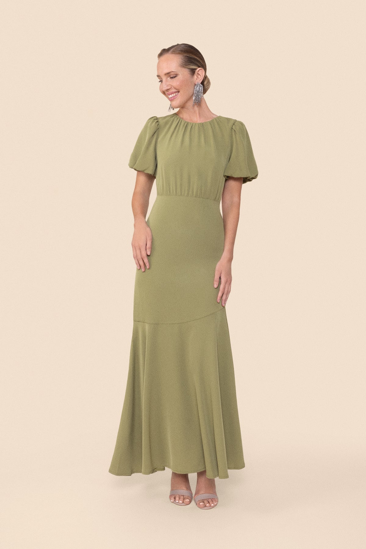Vestido Aurora Oliva · Muse · - Bruna