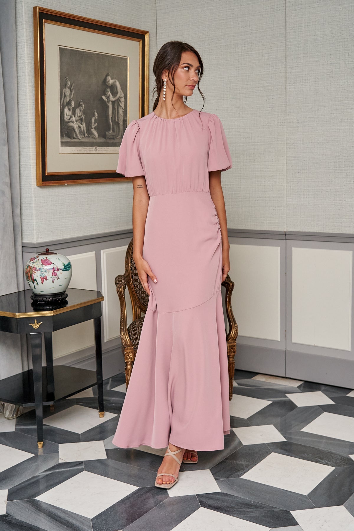 Vestido Aurora Rosa · Muse · - Bruna
