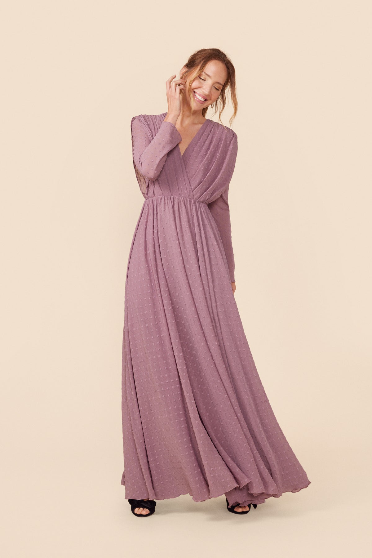 Vestido Bella Mauve · Alegoria · - Bruna