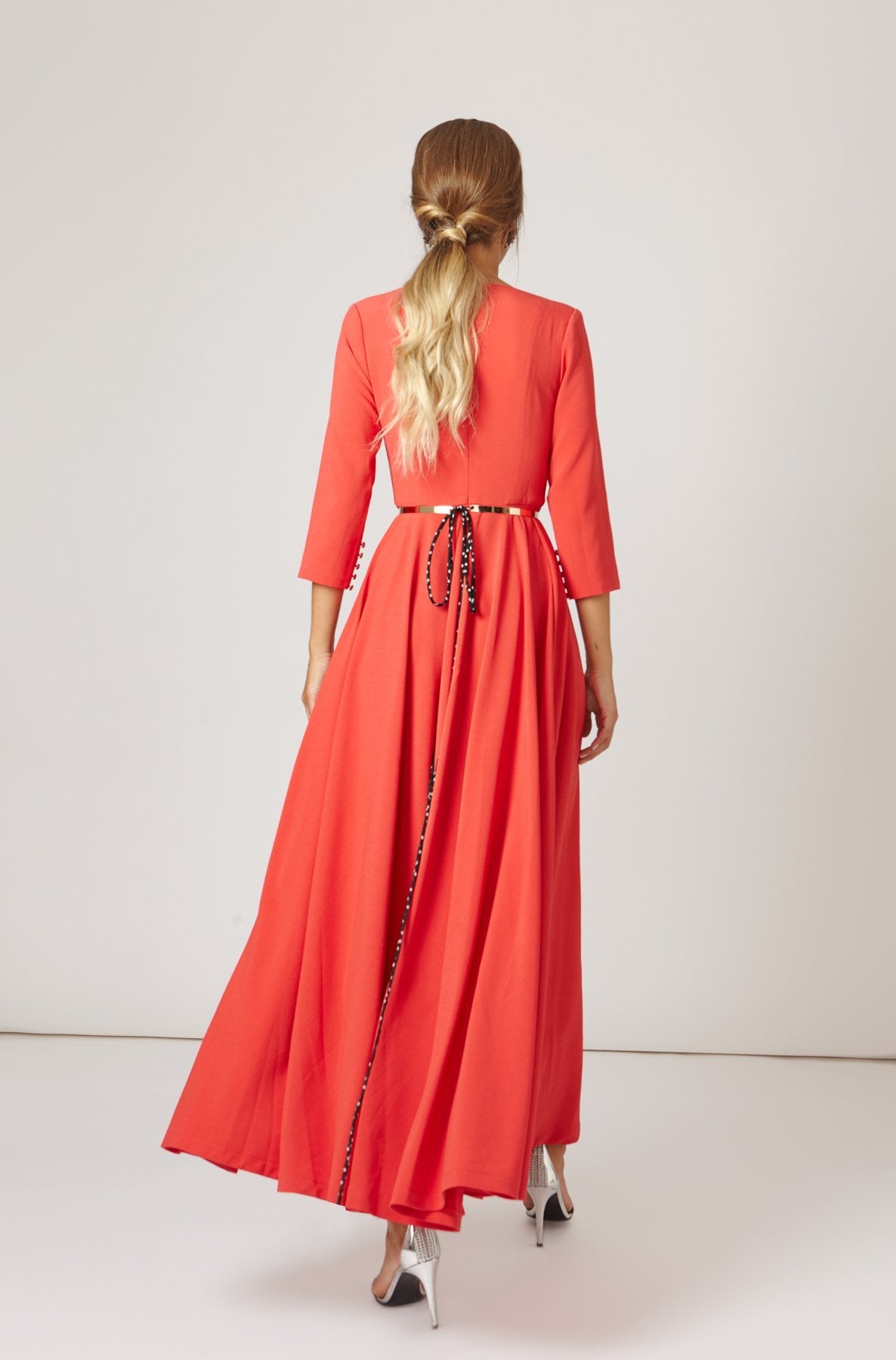 Vestido Fifi Rojo Coral · Iconics · - Bruna