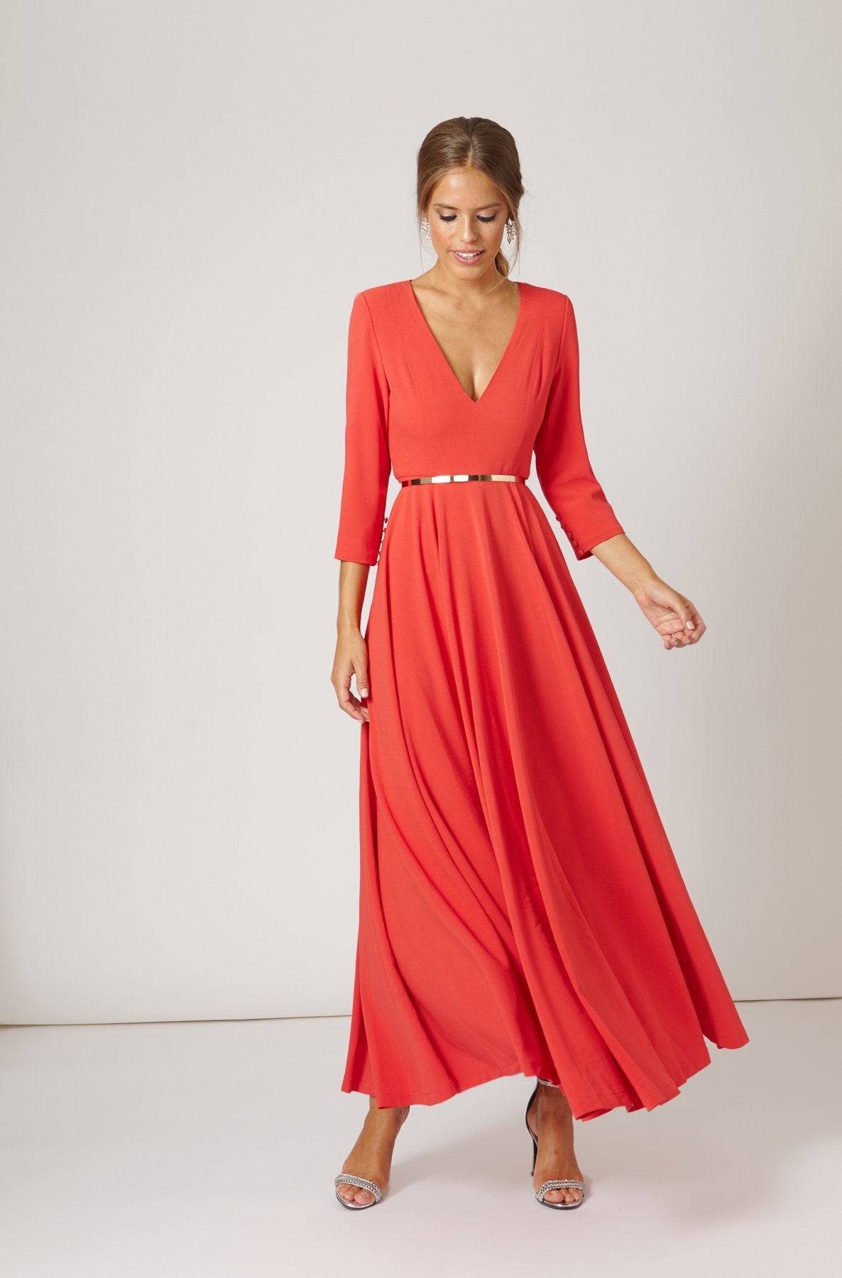 Vestido Rojo Coral · Iconics Bruna