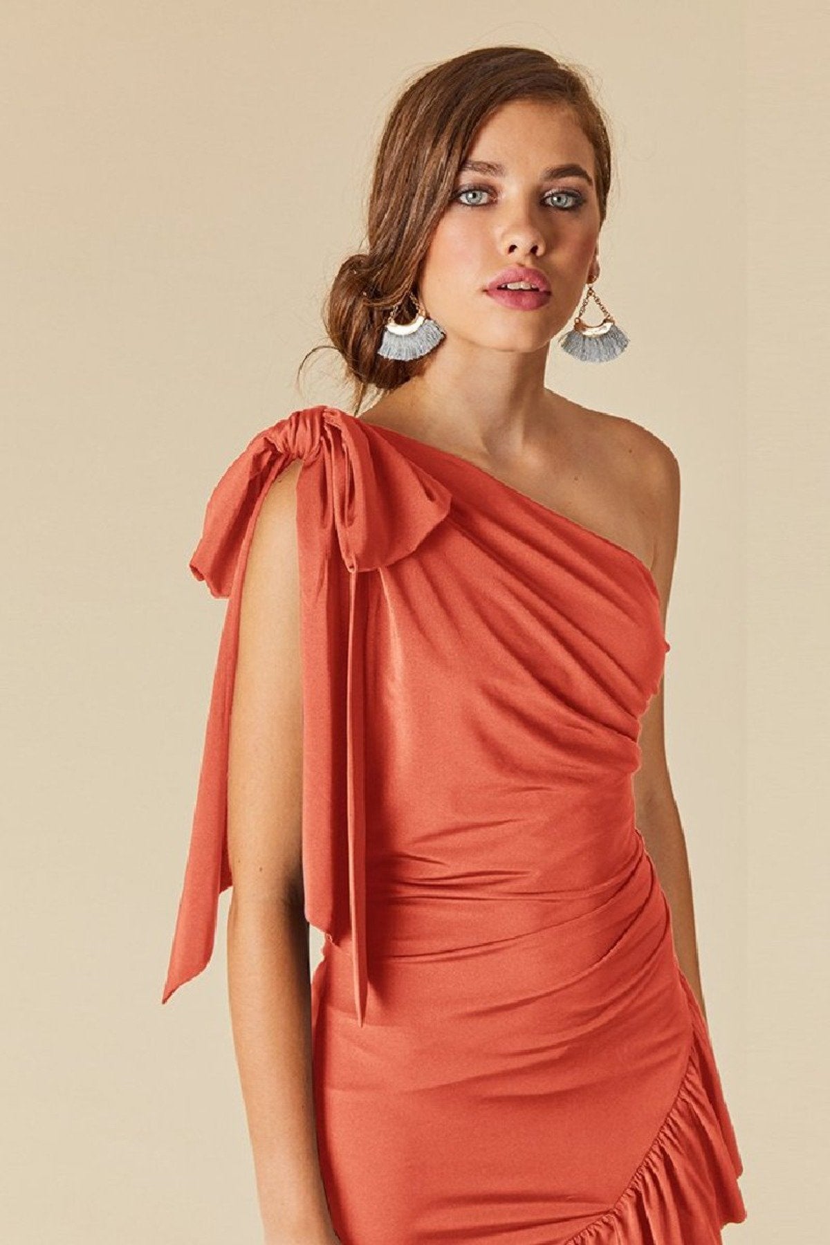 Vestido Koko Coral - Bruna